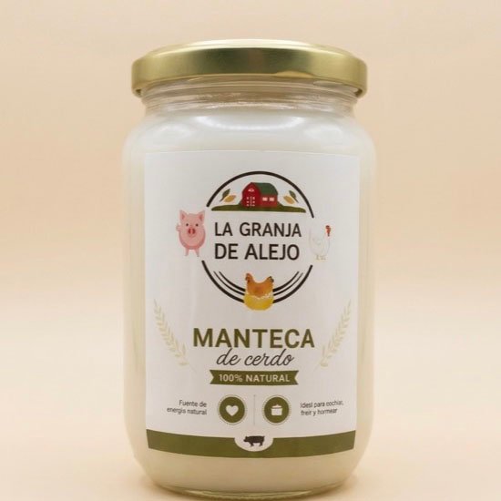 Manteca artesanal de cerdo de La Granja de Alejo